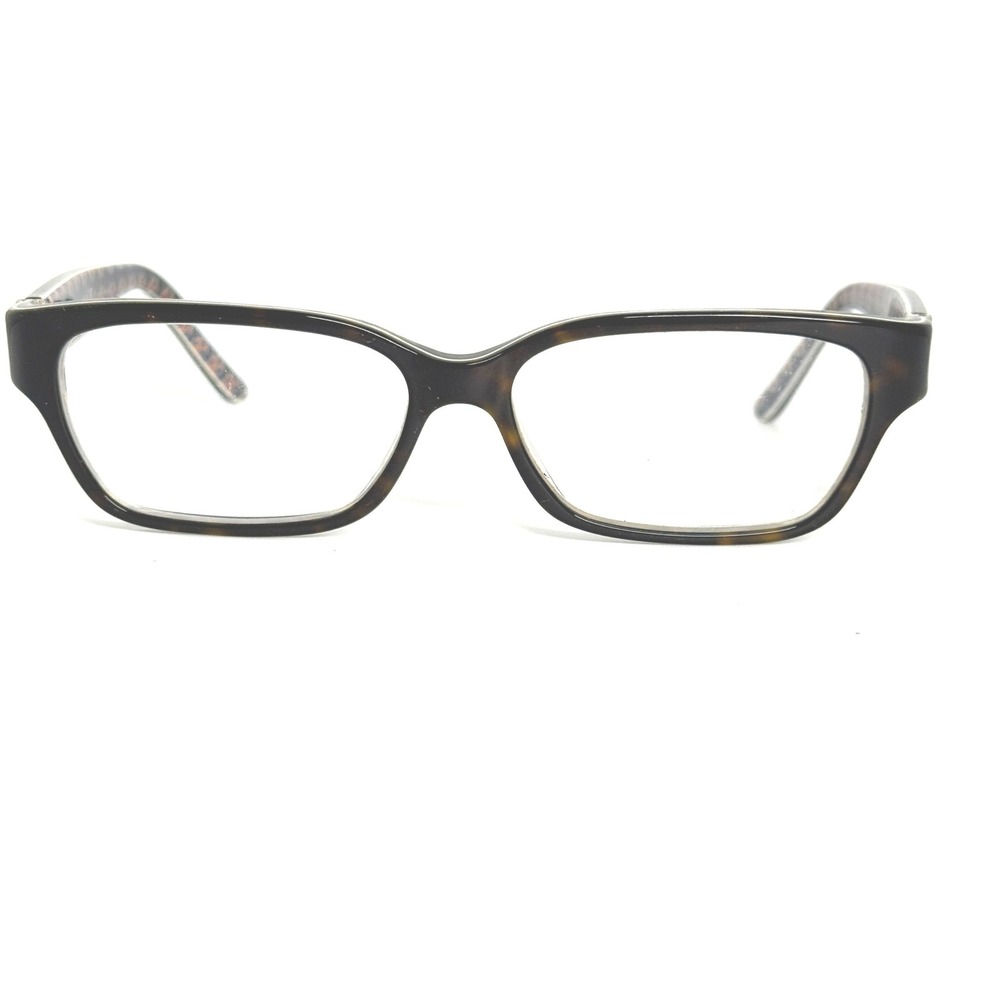 Tory Burch Tortoise Shell Eyeglasses Frames TY 2011 501‎ 53-15-135 Logo Temple